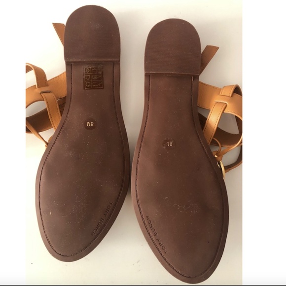 Tory Burch Caramel New Miller Slingback Sandals - Picture 5 of 6